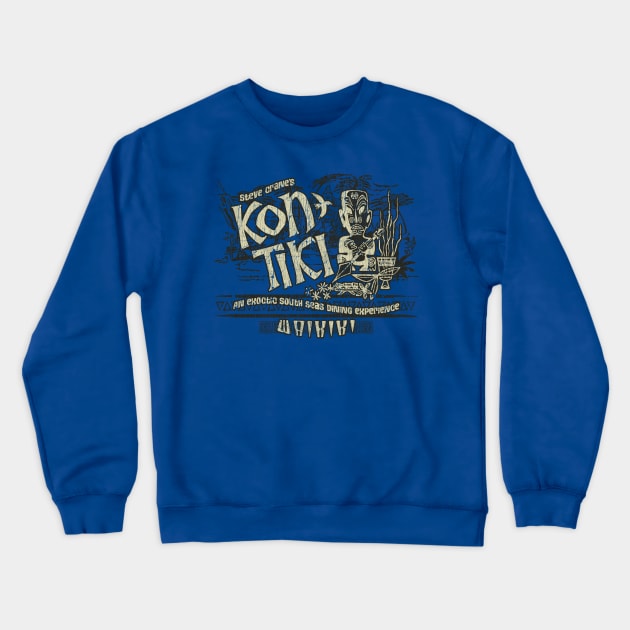 Steve Crane's Kon Tiki Waikiki Crewneck Sweatshirt by JCD666